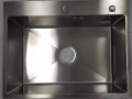 Stainless Steel Hand Made Kitchen Sink Teka brand  Single Bowl 18x24". 