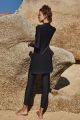 Summer Burkini Muslim Swimwear 2-Piece Women Plus Size Quick Dry Long Sleeve Swimsuit Conservative Beach Surfing Swimming Suit. 