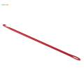 10xAfghan Crochet Hook Knitting Needle Hand Knit Tool With Hole 4 mm Red Yellow Random. 