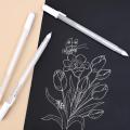 New 1Pc White Highlight Marker Pen Art Pen ketch Pen for DIY Drawing Graffiti Art upplie chool tationery. 