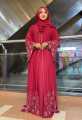 abaya borka Ston Koti With Hijab Dubai Cherry stylish party borka fashion collection Fashionable khimar Lycra borka for Women. 