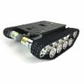 KOGEEK TS100 Tank Chassis TS100 Shock Absorber Metal Robot Tank Car Kit Chassis for Arduino UNO R3 Intelligent Track Car/Tank Chassis Tank Crawler Chassis DIY Kit.