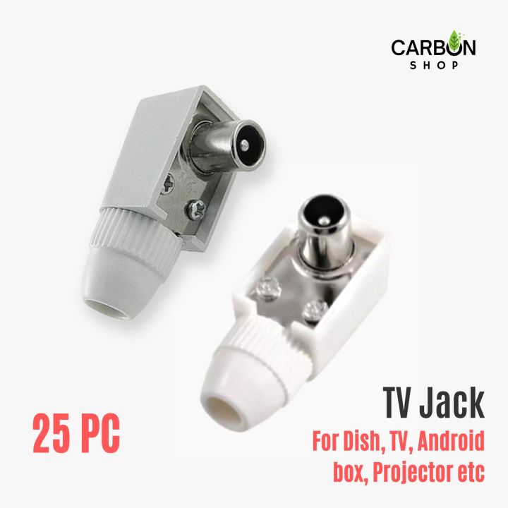 TV%20Jack%20Dish%20cable%203%20Pcs/5%20Pcs/10%20Pcs/15%20Pcs/25%20Pcs/50%20Pcs/75%20Pcs/100%20Pcs%20White%20for%20TV%20Monitor%20Android%20Box%20Projector%20etc%20Plastic%20-%20Image%205