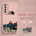 For Huawei Nova 7 Slim Skin Feeling Cartoon Simple Scenery Leather Back Casing Soft Silicone PU Leather Cover Phone Case.