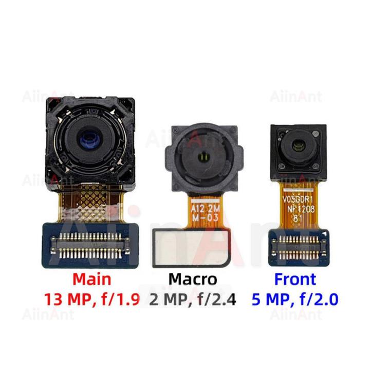 Aiinant Camera Back Front Small Macro Depth Main Rear Camera Flex Cable For Samsung Galaxy M02s M02 M022F M025F Phone Parts