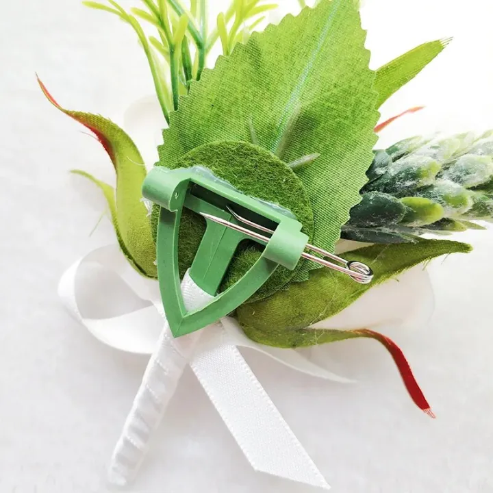 LKY%20Fr%20White%20Roses%20Boutonniere%20Corsage%20Wedding%20Accessories%20Artificial%20Flowers%20Bridesmaid%20Groom%20Buttonhole%20Lapel%20Pins%20Suit%20Brooch%20-%20Image%202