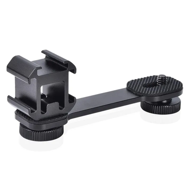 Triple%20Cold%20Shoe%20Mount%20Universal%20Extension%20Bracket%20Holder%20Adapter%20for%20LED%20Video%20Light%20DSLR%20Phone%20Gimbal%20Stabilizer%20-%20Image%202