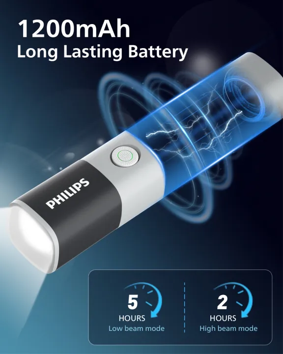 PHILIPS%20Torch%20Light%20Zoomable,%201200mAh%20Handheld%20Flashlight%20Rechargeable,%20200%20Lumens,%20Portable%20Led%20Flash%20Light%20for%20Home,%20Camping,%20Hiking,%20Emergency%20-%20Image%205