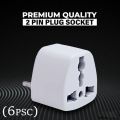 2Pin to 3pin converter 3Pin Socket Plug (6Pcs).