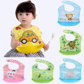 Baby Feeding Plastic Bibs with Bati For Babies - 1 Pcs ( Color As Per Stock ). 