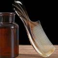 Handmade Natural Ox Horn Comb Anti Static Buffalo Combs Handle Professional Detangling Massage Fine Tooth Comb.