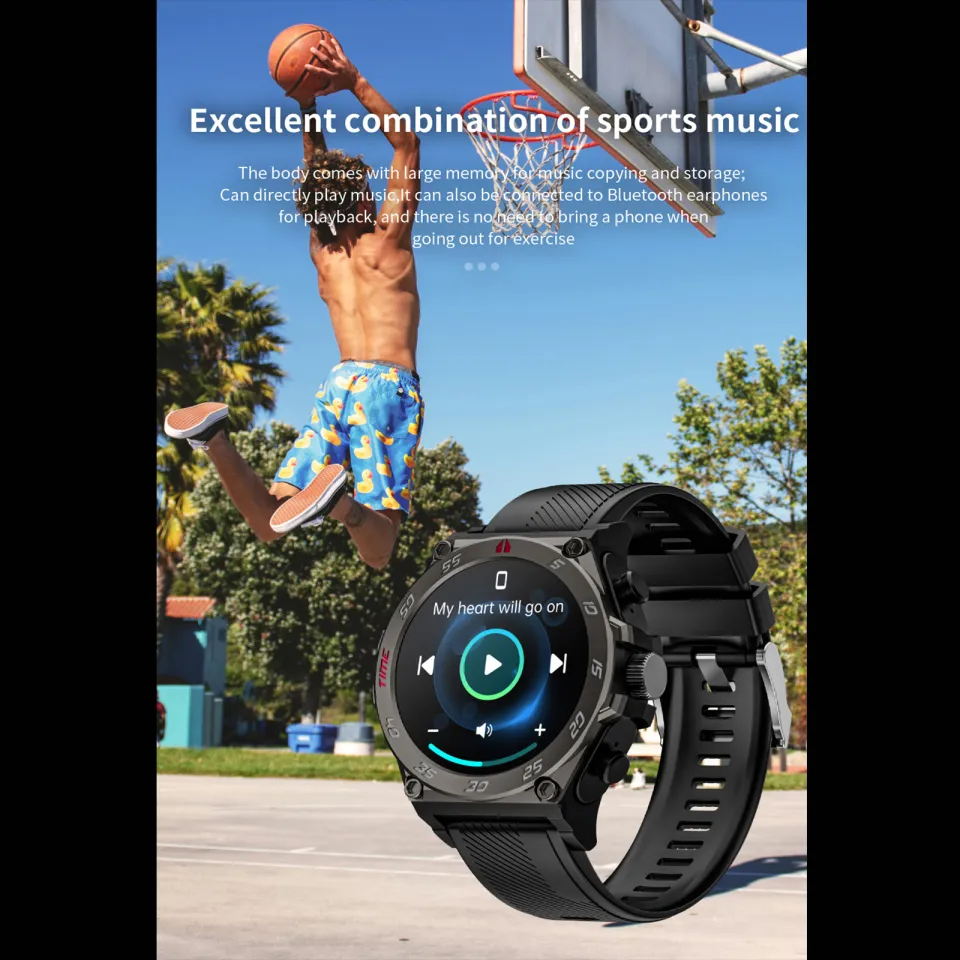 LC18 Smart Watch With Earbuds In Activity Fitness Tracker