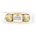 Ferrero Rocher Chocolate Pralines Treat Pack 3 Pcs Pouch, 37 gm. 
