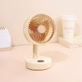 New Simple Mini Desktop Fan USB Charging Long Battery Life Silent Moving Head Dormitory Office Desktop Fan.