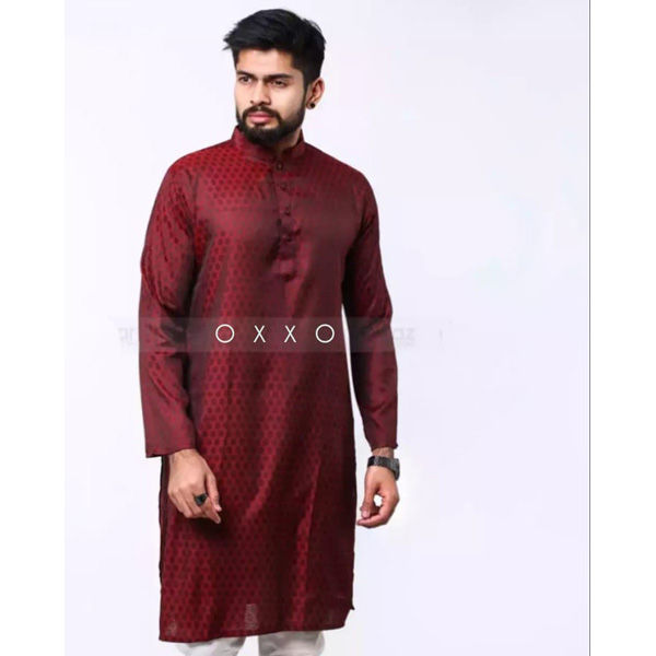 Semilong fashionable men's clothing occasionally panjabi