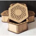 Ornaments Box, Jewelry Keeping Box Holder Jewellery Box Wooden Made 1 pcs. 