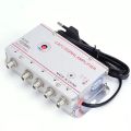 CATV Signal Amplifier 20dB Digital TV Antenna Signal Booster Home Tv Equipments 45Mhz to 860MHz 1 in 6 Out EU Plug. 