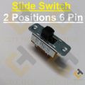 5Pcs DPDT Slide Switch 2 Positions 6 Pin Panel Mount Big Size For Electrical DIY. 