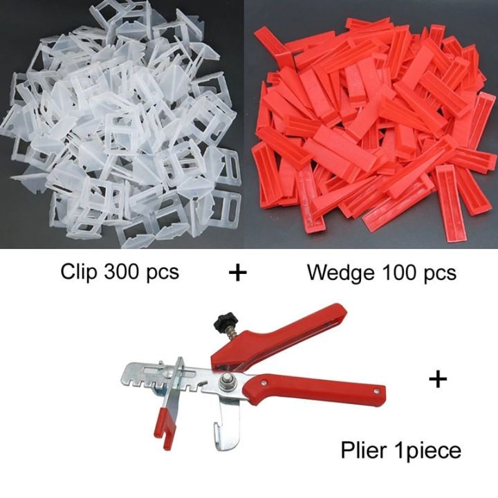 401Pcs%20Tile%20Leveling%20System%202mm%20300Pcs%20Clips+100Pcs%20Wedges%20+1Piece%20Plier%20Plastic%20Tiling%20Tools%20Tile%20Spacer%20-%20Image%205