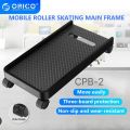 ORICO CPB2 Computer Tower Stand Mobile CPU Holder Desktop ATX-Case with 2 Locking Wheels and 2 Caster Wheels With Three Baffle Breacket for Gaming PC Case. 