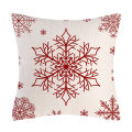 【Toy life hall】Throw Case Universal One Printed Flax Comfortable Christmas Cushion Cover for Home. 