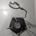 Black Soldering Auxiliary Clip with Alligator Clip Magnifier for PCB Board Weld Repair Soldering Station Third Hand Tool.
