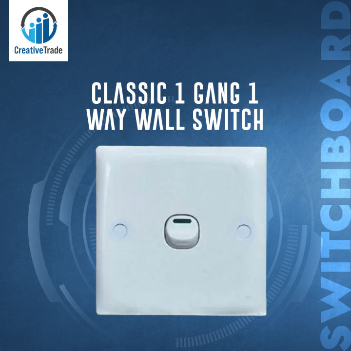 Classic 1 Gang 1 Way Wall Switch- 1 Piece
