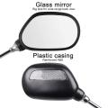 Bike Back Rearview Mirror-1 pair Bike Mirror-Black.