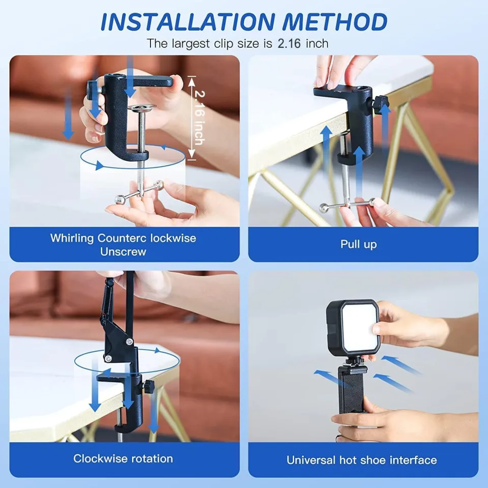 Overhead Video Stand Phone Holder Overhead Tripod For IPhone