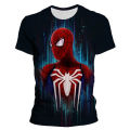 Summer Spider Man 3D printing kids adult sports T-shirt daily street fashion comfortable children's top. 