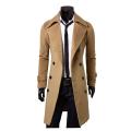 MRMT 2022 Brand New Men's Autumn Winter Long Double-Breasted Trench Coat Men's Woolen Coat Slim Woolen Coat Men. 
