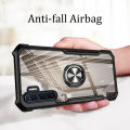 Phone Case OPPO F15 Back Cover Magnetic Transparent Clear Armor Ring Shockproof Back Cover for OPPO F15 Case.