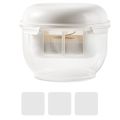 Greek Yogurt Maker with Ultra Fine Mesh Strainer, Lid & 3 Filter Cloths, Ideal for Homemade Dairy Products.