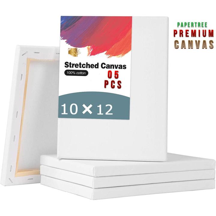 White Canvas Size : 10/12 inch - PACK OF 05 PCS
