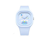 New Kids Cartoon Square Silicone Officer Nuppy Big Eared Dog Watch Pudding Boys Girls Quartz Watch. 