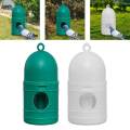 Large Capacity Parrot Water Dispenser Breeding Water Pot with Hanging Handles Pigeon Drinker Green. 