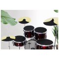10Pcs Drum Mute Pads Kit Snare Drum Sound Off Mute Muffler EVA Quiet Practice Pad Set Percussion Replacement Parts.