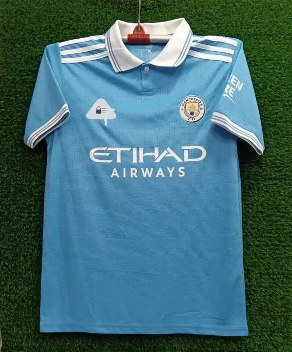Man City Half Sleeve Thai Premium Jersey 2024