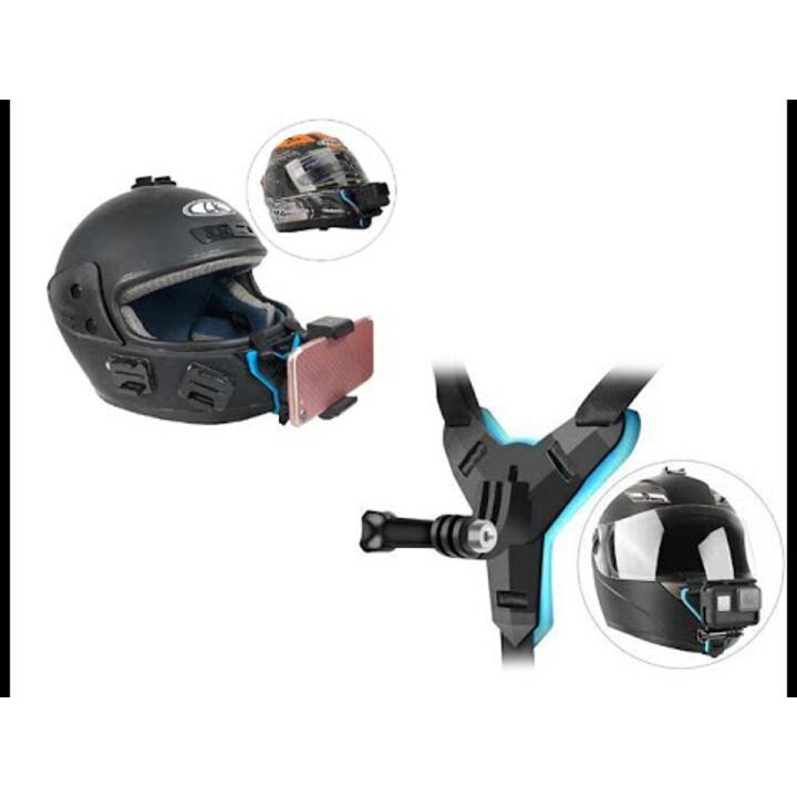 Helmet chain Mount for mobile and camera halmet mount