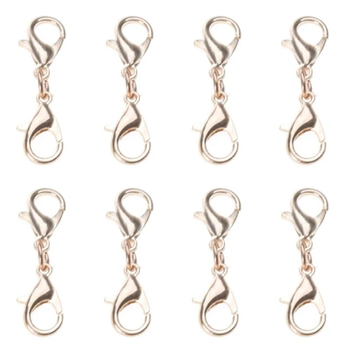8%20Pcs%20Double%20End%20Lobster%20Clasp%20Necklace%20Shortener%20Clasp%20Bracelet%20Extension%20Clasp%20Chain%20Extender%20Double%20Claw%20Connector%20-%20Image%202