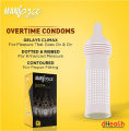 Manforce Condom - Overtime Pineapple Flavoured Condom - 10 pcs Pack - (Made in India). 