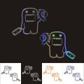【Mary DAI Store】2Pcs Domo Kun Car Sticker JDM Car and Decals Styling Decoration Vinyl Window Aotu Accessories. 