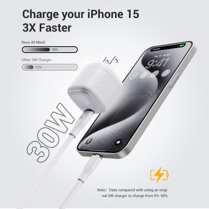 VOLTME%20Revo%2030%20Mini%202%20Wall%20Charger,%2030W%20GaN%20III%20Fast%20Charging,%20Type-C%20PD%203.0,%20PPS,%20Compact%20Power%20Adapter%20for%20iPhone,%20Samsung%20&%20Pixel%20-%20Image%2010