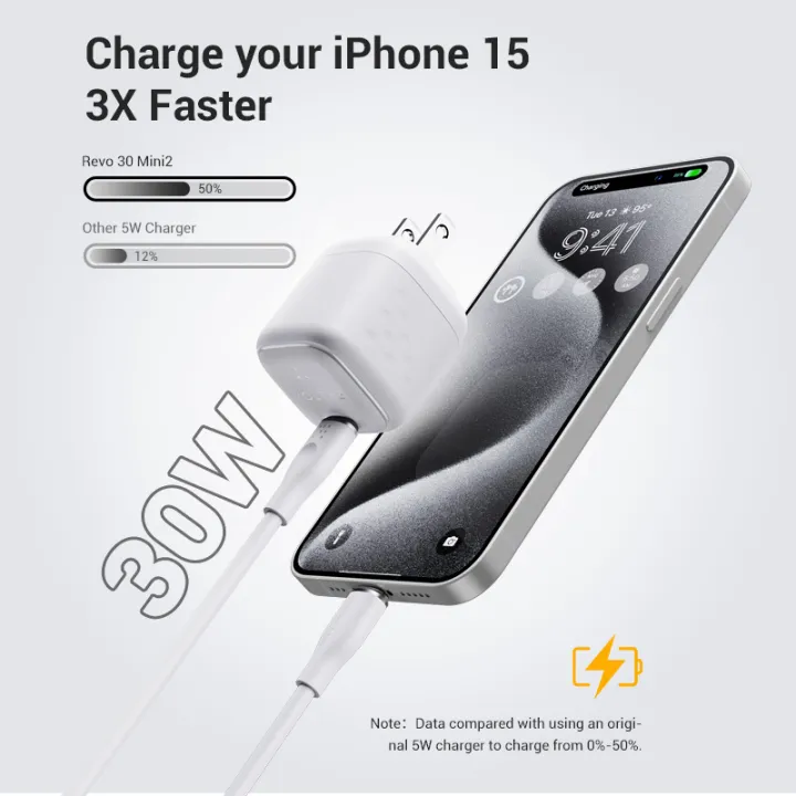 VOLTME%20Revo%2030%20Mini%202%20Wall%20Charger,%2030W%20GaN%20III%20Fast%20Charging,%20Type-C%20PD%203.0,%20PPS,%20Compact%20Power%20Adapter%20for%20iPhone,%20Samsung%20&%20Pixel%20-%20Image%2010