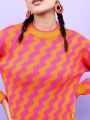 Pantoneclo Premium Women's / Girl's Round Neck Reversible Wavy Motif Sweater / Cardigan / Pullover. 