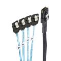 Mini SAS Cable SFF-8087 to SATA Mini SAS Breakout Cable SFF8087 to SATA Mini-SAS to 4X SATA SAS to SATA Breakout Cable.
