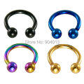 2pcs 0.8mm 1.2mm 20G 16G Ball Circulars Horseshoes Ear Ball Horseshoe Nose Ring Piercing Body Jewelry.
