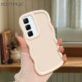 Hontinga for Infinix Hot 50 4G Back Cover Luxury Candy Color Soft Silicone Macaron Wave Mobile Case.