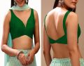 Dupion Silk Sleeveless Stitched Saree Blouse – Ethnic Indian Choli.