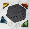 Creativity Chain Triangle Chess Game Chain Triangle Game Interactive Peg Game Puzzle Triangle Chess Triggle Board Game Exercise Thinking Toys Desktop Puzzle Game. 